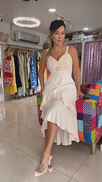 Vestido Elegancia Marfil
