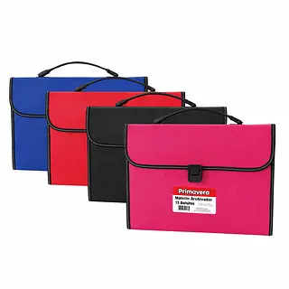 Maletin Plastico 13 Bolsillos Carta