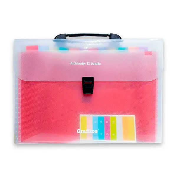 Maletin Plastico 13 Bolsillos Oficio