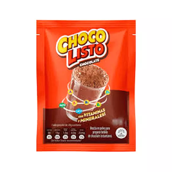 Chocolisto de Polvo con Minerales y Vitaminas