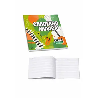 Cuaderno Música Pentagramado