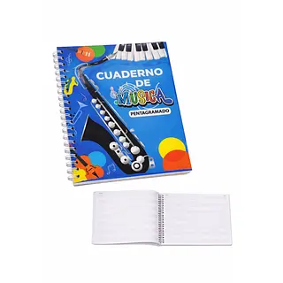 Cuaderno Música Pentagramado