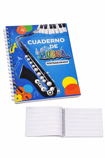Cuaderno Música Pentagramado
