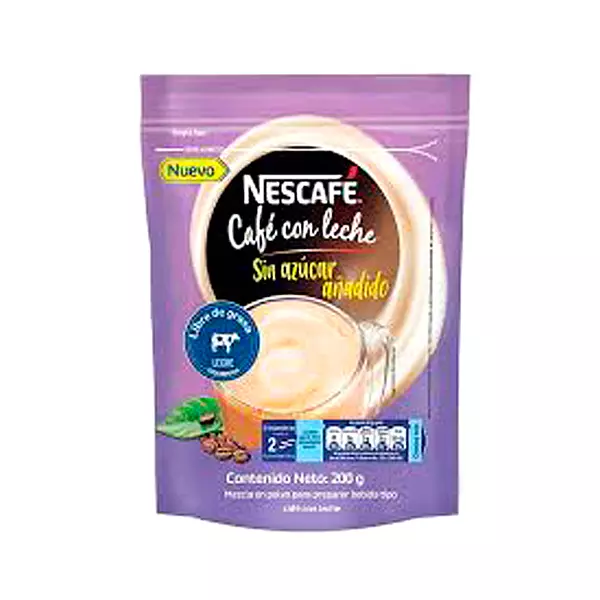 Café con Leche de Polvo Nescafé Sin Azucar Añadida Libre de Grasa