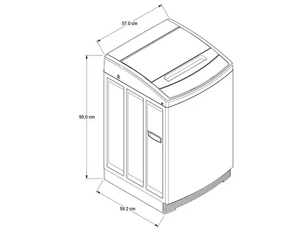 Lavadora Whirlpool 12 Kg Carga Superior Gris