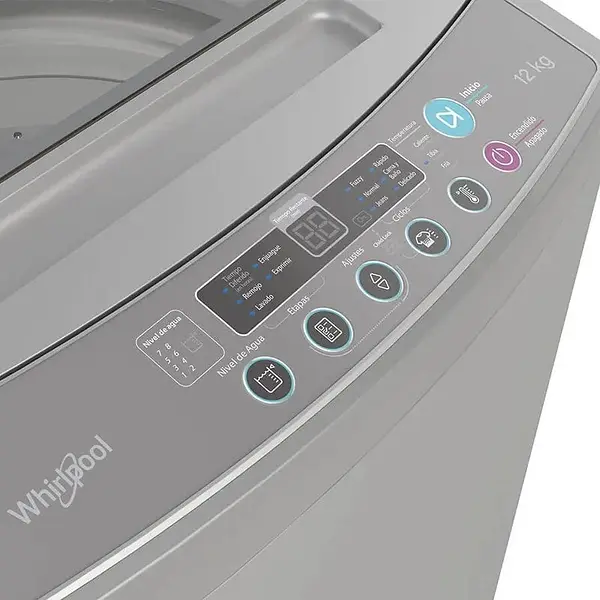 Lavadora Whirlpool 12 Kg Carga Superior Gris