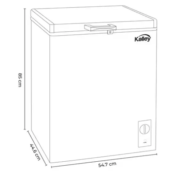 Congelador Horizontal Kalley Dual 99 Litros Inverter