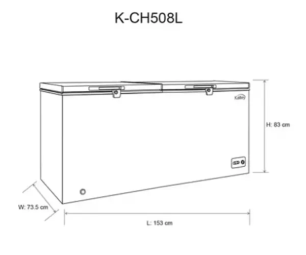 Congelador Horizontal Kalley Dual 508 Litros