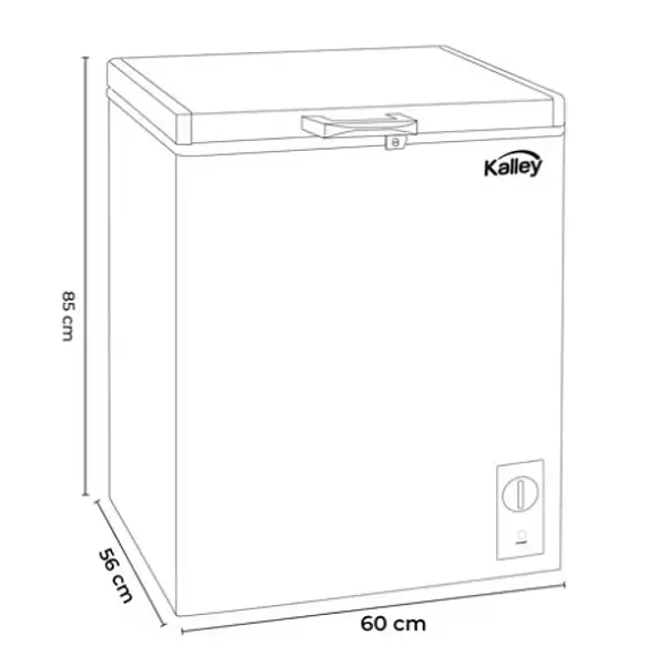 Congelador Horizontal Inverter Kalley Dual 143 Litros