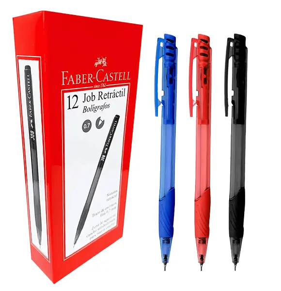 Bolígrafo Retráctil 0.7 Job Faber Castell