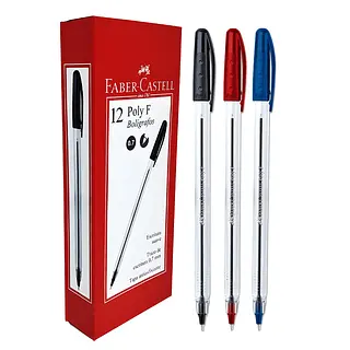 Boligrafo Faber-Castell 0.7 Poly F Negro