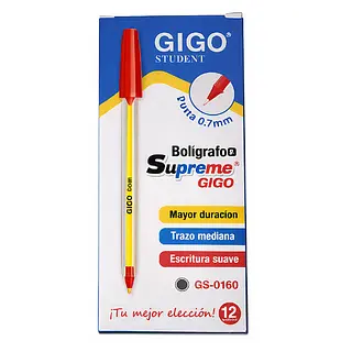 Bolígrafo Tapa 0.7 Gigo Student