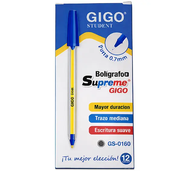Bolígrafo Tapa 0.7 Gigo Student