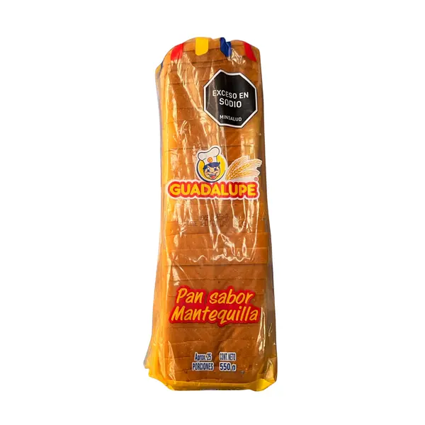 Pan Sabor Mantequilla Guadalupe 550gr