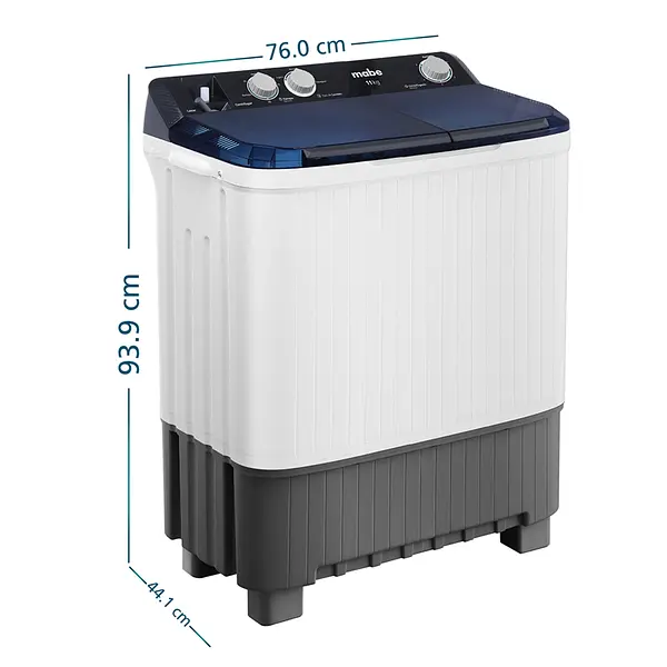 Lavadora Semiautomática 11 Kg Blanca Mabe