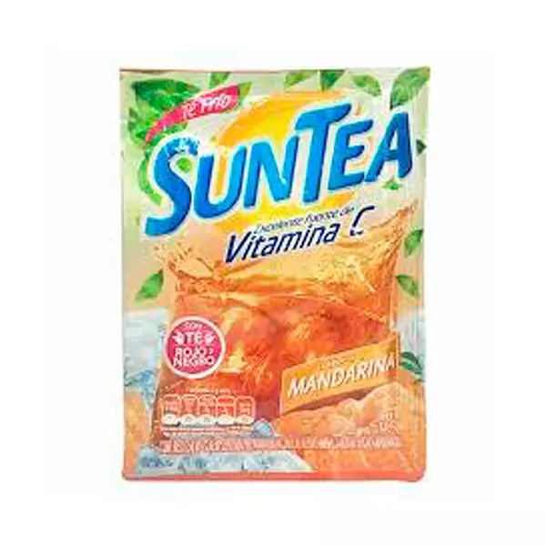 Suntea Sabor A Mandarina con Vitamina C, Té Rojo y Negro