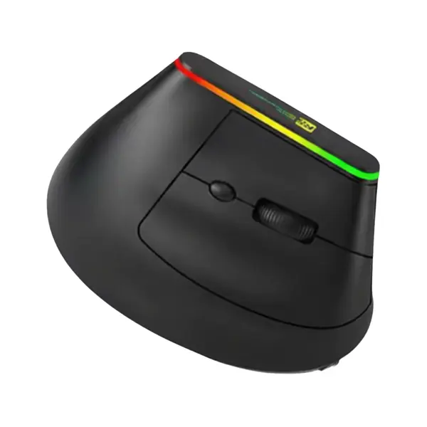 Mouse Inalámbrico Bluetooth Recargable Rgb (Negro)