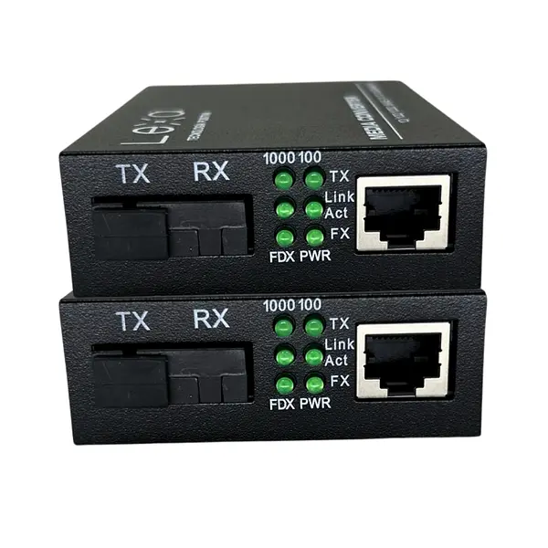 Convertidor De Medios De Fibra Óptica-Mode 10/100/1000m
