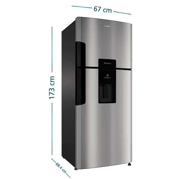 Nevera Mabe No Frost 415 L Brutos Inox