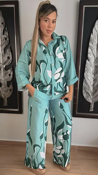 Set Estampado Verde: Frescura, Estilo Y Comodidad