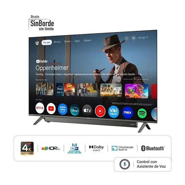 Televisor Hyundai 55 Pulgadas Led Uhd4k Smart