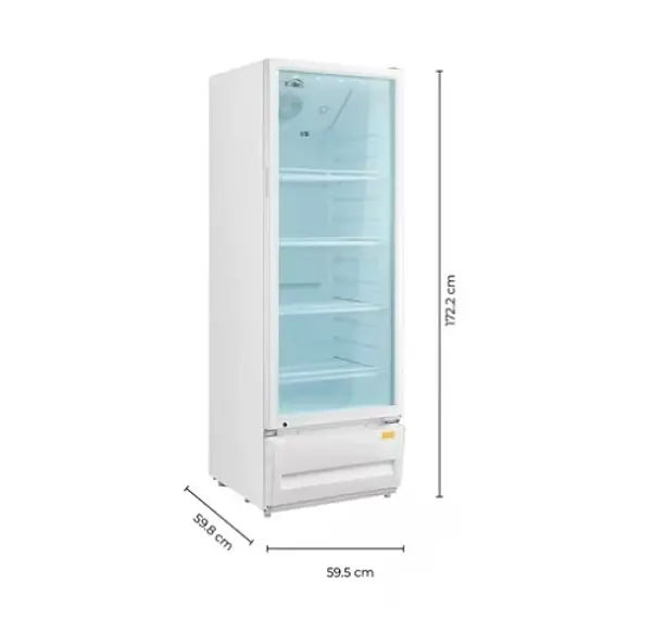 Nevera Vitrina Kalley Frost Una Puerta 309 Litros