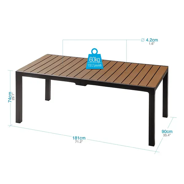 Comedor Capri Mq Familiar 6 Sillas