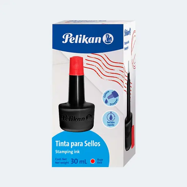 Tinta Sellos Pelikan 30cc Azul
