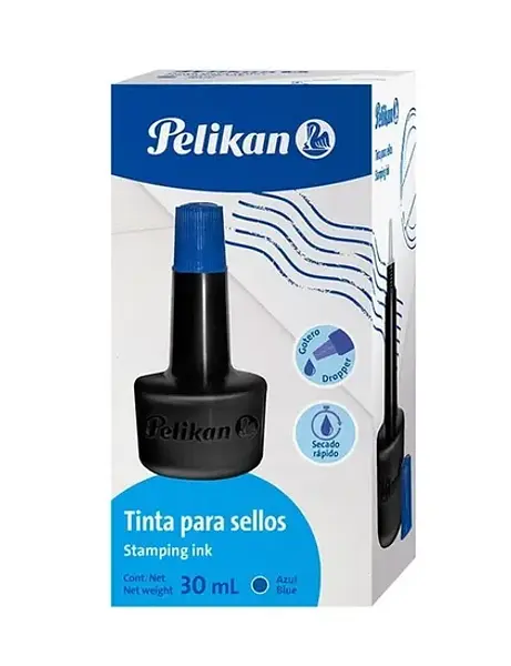 Tinta Sellos Pelikan 30cc Azul