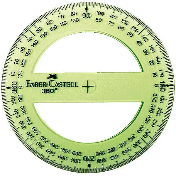 Transportador 360 Faber Castell