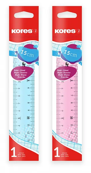 Regla Plastica15 Cm Kores