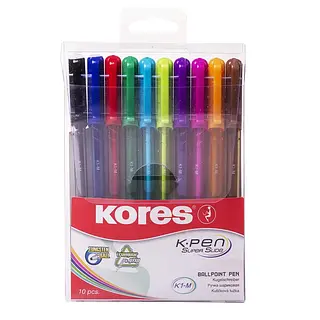 Boligrafo Set X10 Kores Ref 37150p