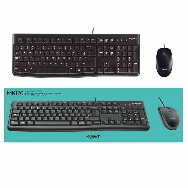 Combo Logitech MK120 alámbrico
