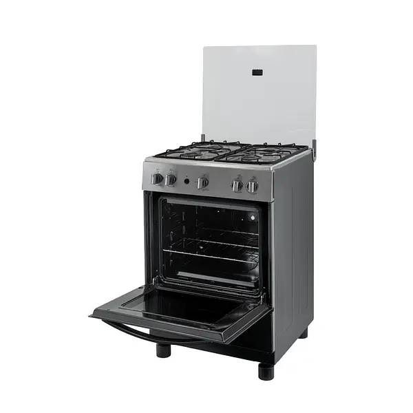 Estufa Challenger Con Horno Inox 60 Cm 4 Puestos Gas Propano