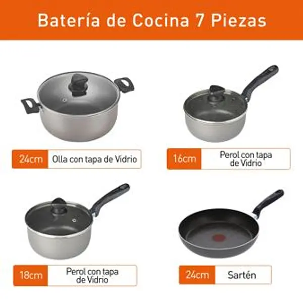 Bateria De Cocina Imusa Talent 7 Piezas