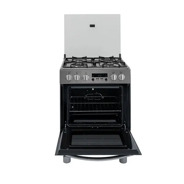 Estufa Challenger Con Horno Inox 60 Cm 4 Puestos Gas Propano