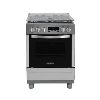 Estufa Challenger Con Horno Inox 60 Cm 4 Puestos Gas Propano