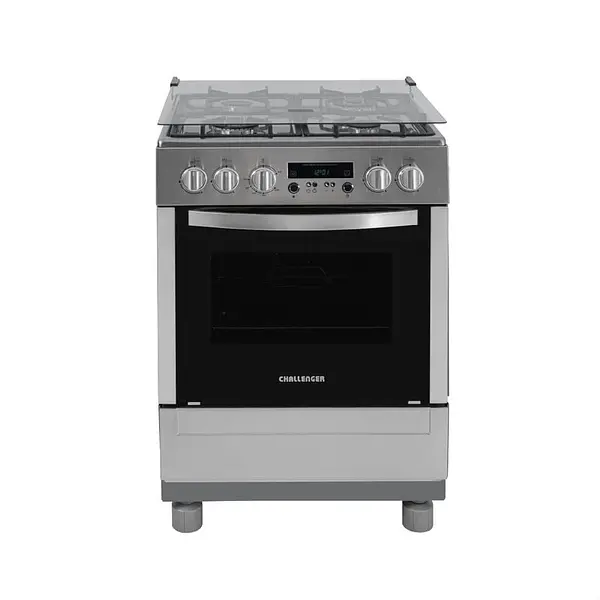 Estufa Challenger Con Horno Inox 60 Cm 4 Puestos Gas Propano