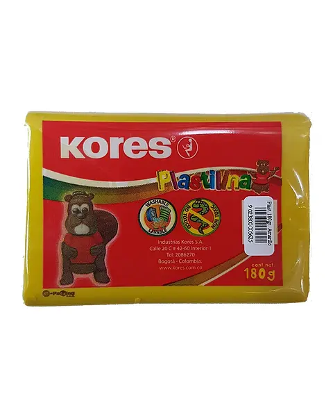 Plastilina Kores Barra 180 Grs Stdo