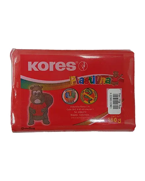 Plastilina Kores Barra 180 Grs Stdo