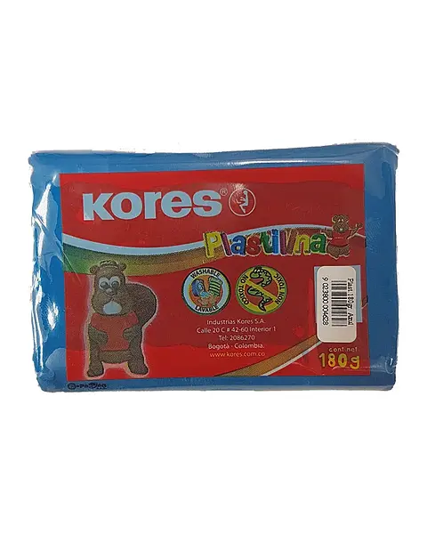 Plastilina Kores Barra 180 Grs Stdo