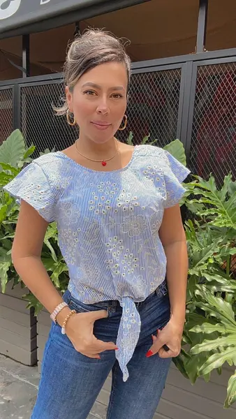 Blusa Flor De Cielo💙