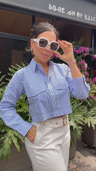 Camisera Rayas Azul X Blanco✨