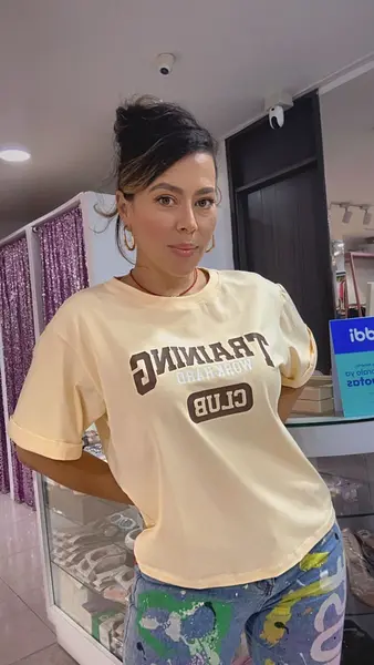 Camiseta Amarillo Bebé - Estampada