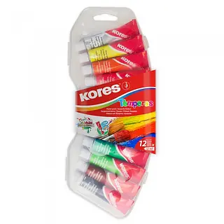 Tempera X12 Tubito Estuche Kores