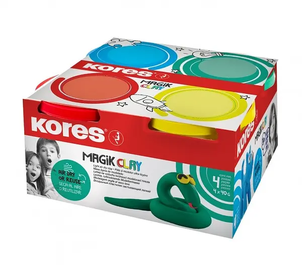 Fomi Moldeable Magic Clay 4 Botes 40gr Kores