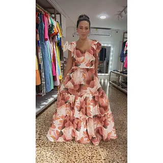 Vestido Terracota Bloom 🌺