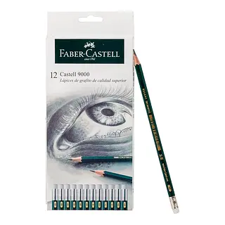 Lapiz Grafito Castell 9000 X12