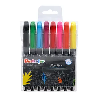 Marcador Trazo Fino Doricolor X8