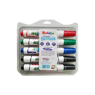 Marcador Borrable Doricolor X5